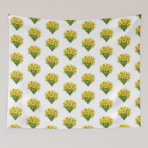 Item preview, Daffodil Flower Bouquet Sticker PNG | Yellow Spring Floral Design | Botanical Daffodil Art designed and sold by Ishratparween11.