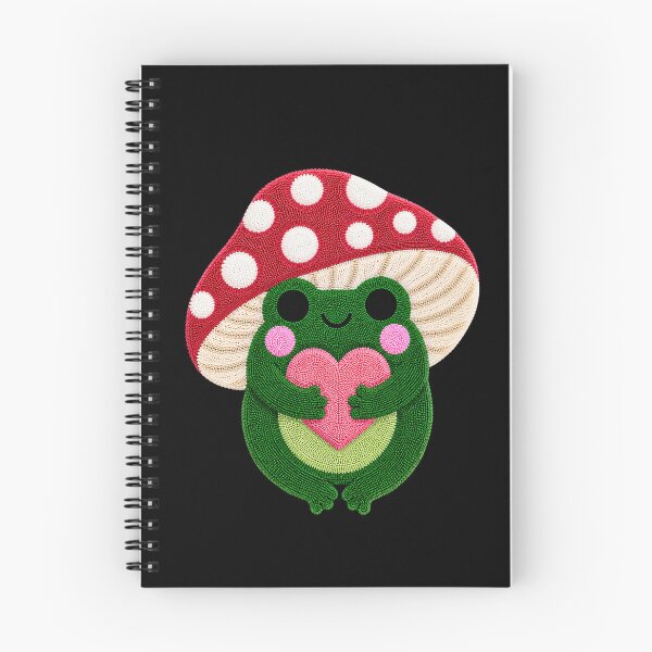 Item preview, Cute Love Frog Kawaii Mushroom Tufted Rug Art designed and sold by ColorSplash123.
