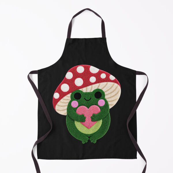 Item preview, Cute Love Frog Kawaii Mushroom Tufted Rug Art designed and sold by ColorSplash123.