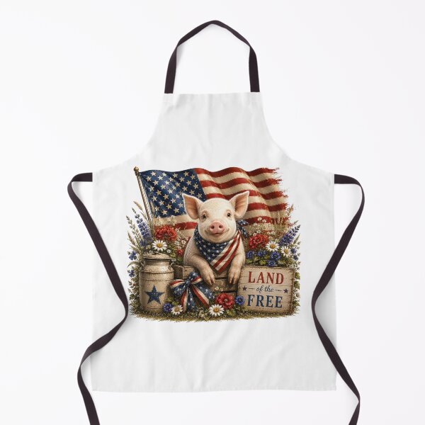 Item preview, Patriotic Pig American Flag Farmhouse Design designed and sold by PetalGarden.