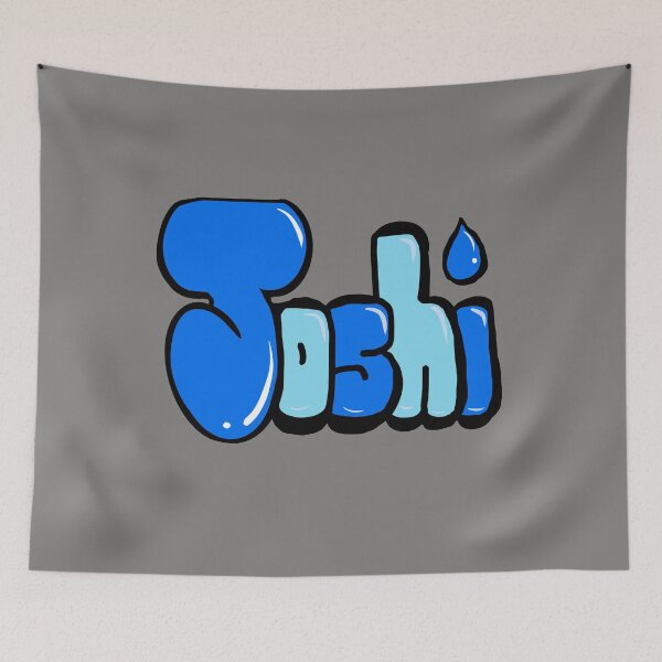 Item preview, Joshi name in blue graffiti calligraphy Top 10 best personalized gifts for boys and men named Joshua designed and sold by Artonmytee.