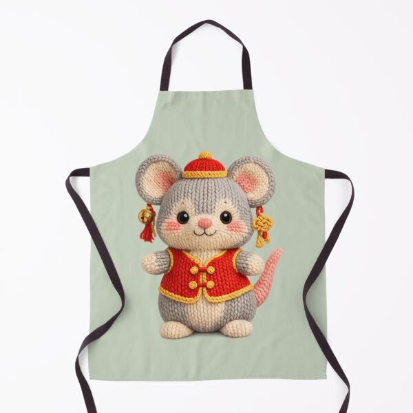 Item preview, Cute Knitted Year Of The Rat | Kawaii 3D Chinese New Year Zodiac Art designed and sold by Moons Studio.