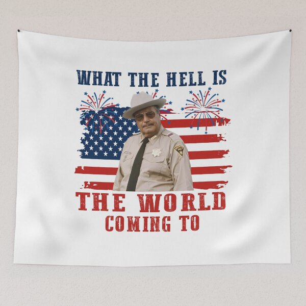 Item preview, Funny Patriotic 4th of July What The Hell Is The World Coming To  designed and sold by MidzzSky.