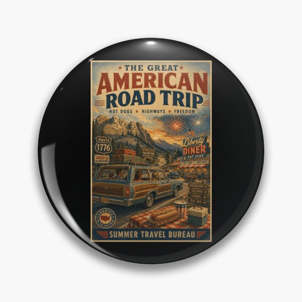 Item preview, American Road Trip National Parks Vintage Travel designed and sold by TheTrendsDesk.