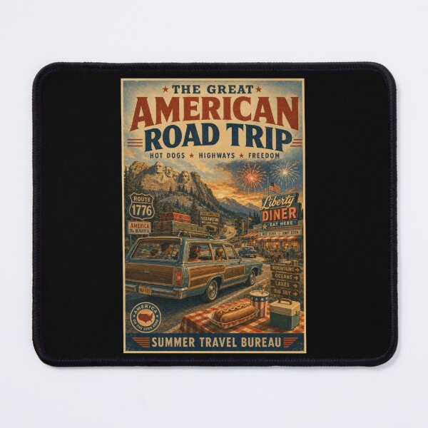 Item preview, American Road Trip National Parks Vintage Travel designed and sold by TheTrendsDesk.