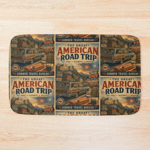 Item preview, American Road Trip National Parks Vintage Travel designed and sold by TheTrendsDesk.