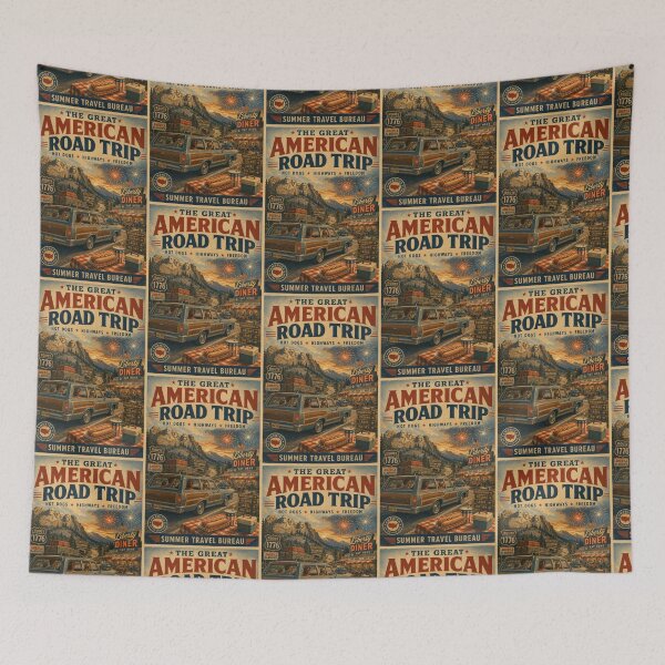Item preview, American Road Trip National Parks Vintage Travel designed and sold by TheTrendsDesk.