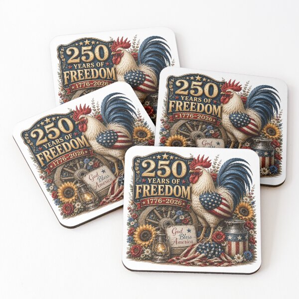 Item preview, 250 Years of Freedom Rooster designed and sold by PetalGarden.