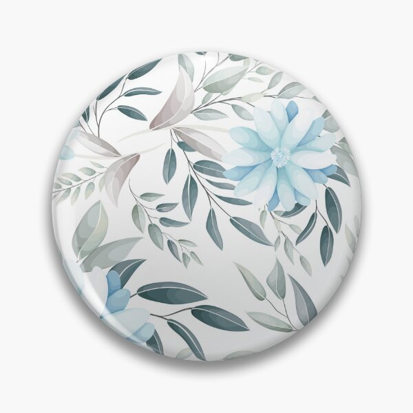 Item preview, Elegant Dusty Blue Floral Pattern - Soft Watercolor Eucalyptus Botanicals designed and sold by abdallatigle.