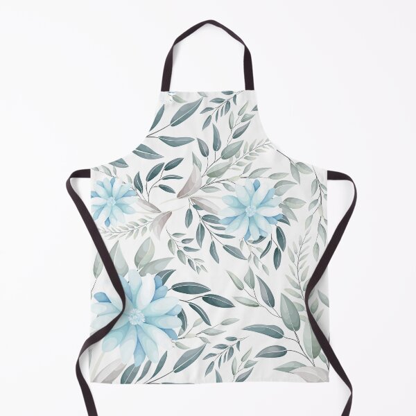 Item preview, Elegant Dusty Blue Floral Pattern - Soft Watercolor Eucalyptus Botanicals designed and sold by abdallatigle.