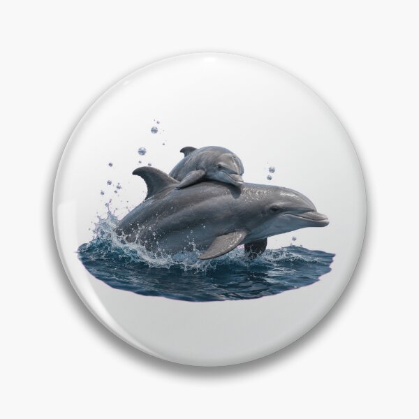 Item preview, Baby Dolphin Riding Mother Dolphin designed and sold by Passionread.