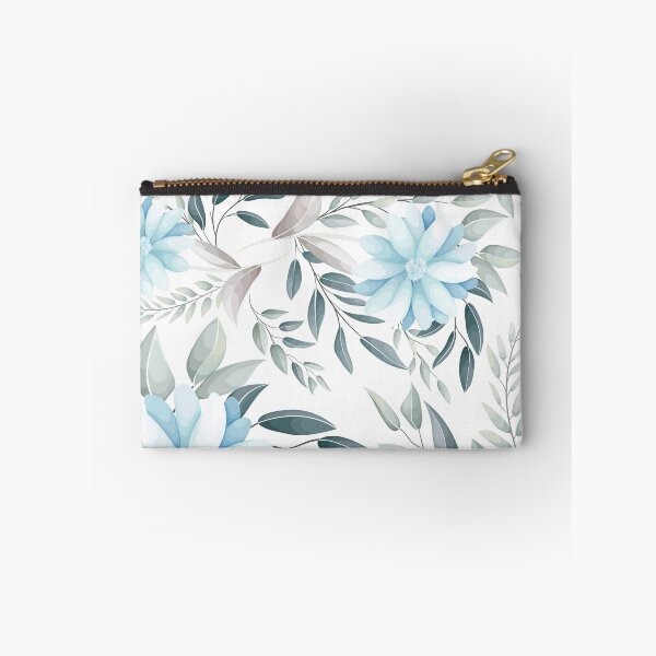 Item preview, Elegant Dusty Blue Floral Pattern - Soft Watercolor Eucalyptus Botanicals designed and sold by abdallatigle.