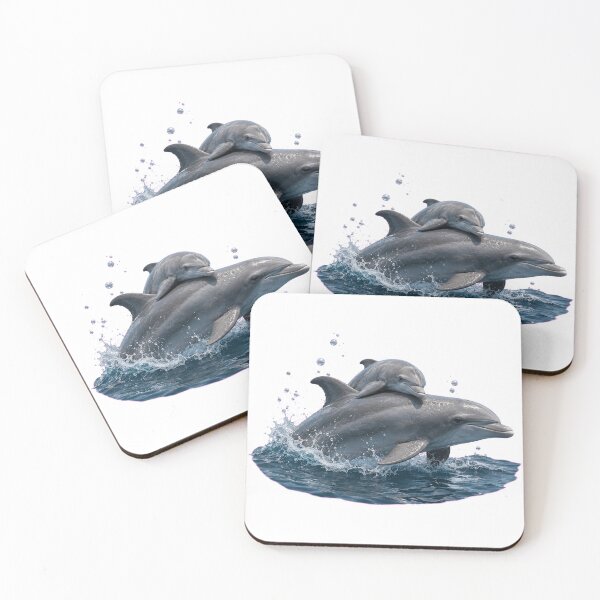 Item preview, Baby Dolphin Riding Mother Dolphin designed and sold by Passionread.