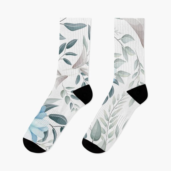 Item preview, Elegant Dusty Blue Floral Pattern - Soft Watercolor Eucalyptus Botanicals designed and sold by abdallatigle.