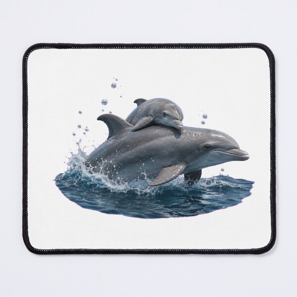Item preview, Baby Dolphin Riding Mother Dolphin designed and sold by Passionread.