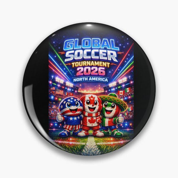 Item preview, Global Soccer Tournament 2026 – Neon Stadium Energy designed and sold by AleksKos.