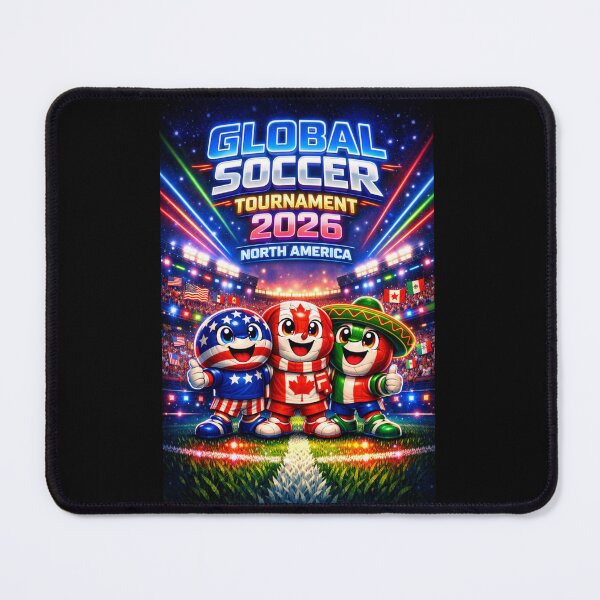 Item preview, Global Soccer Tournament 2026 – Neon Stadium Energy designed and sold by AleksKos.
