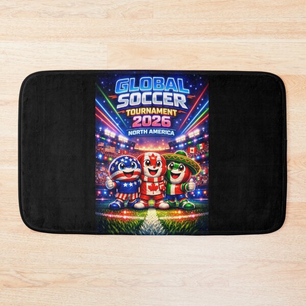 Item preview, Global Soccer Tournament 2026 – Neon Stadium Energy designed and sold by AleksKos.