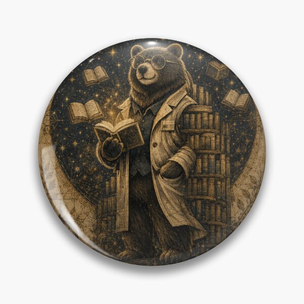 Item preview, Bear Librarian of the Lost Archive designed and sold by InnerwayStudio.