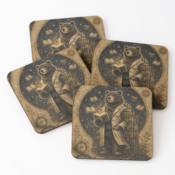Item preview, Bear Librarian of the Lost Archive designed and sold by InnerwayStudio.