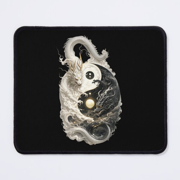 Item preview, Yin Yang Dragons Cosmic Balance designed and sold by NeonCore.
