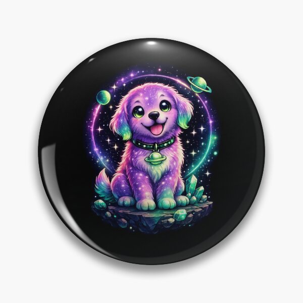 Item preview, Cosmic Puppy Dreams | Cute Galaxy Dog with Neon Space Aesthetic designed and sold by TheZyro.