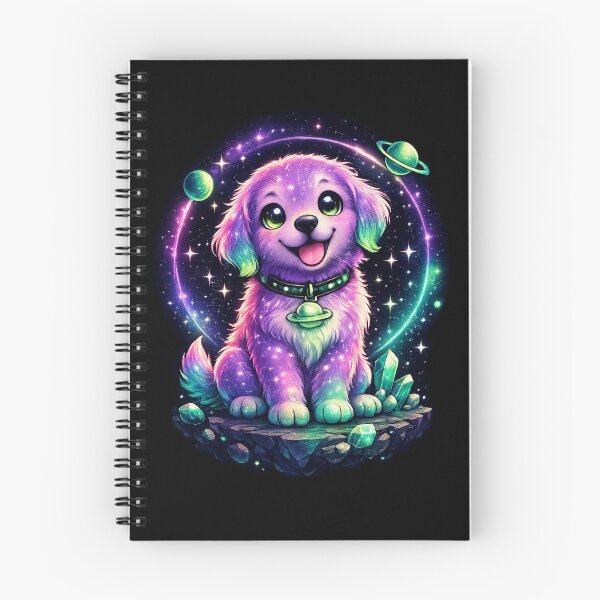 Item preview, Cosmic Puppy Dreams | Cute Galaxy Dog with Neon Space Aesthetic designed and sold by TheZyro.