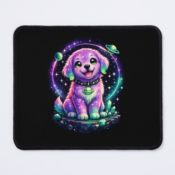 Item preview, Cosmic Puppy Dreams | Cute Galaxy Dog with Neon Space Aesthetic designed and sold by TheZyro.