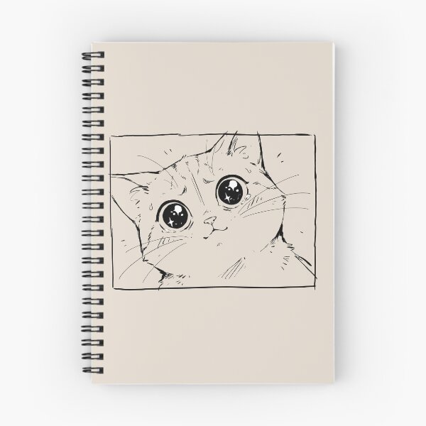 Item preview, Cute Manga Cat with Puppy Eyes designed and sold by SakuraHaven.