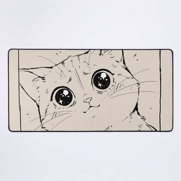 Item preview, Cute Manga Cat with Puppy Eyes designed and sold by SakuraHaven.