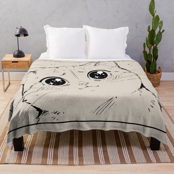 Item preview, Cute Manga Cat with Puppy Eyes designed and sold by SakuraHaven.