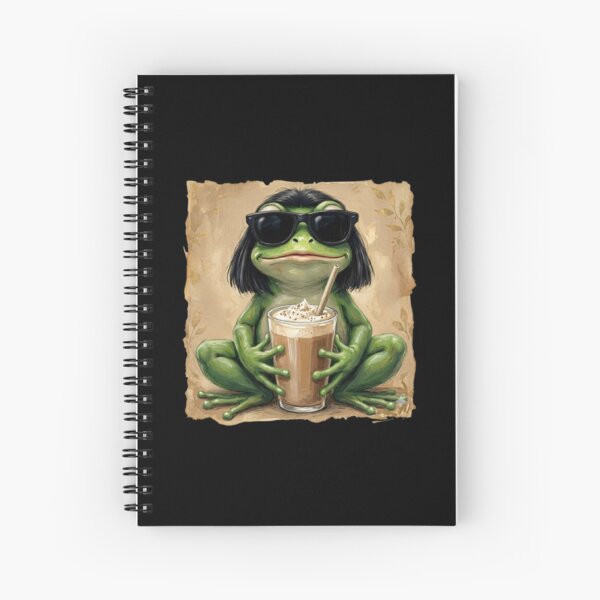 Item preview, Cool Frog With Bob Haircut designed and sold by LunaMagicStudio.