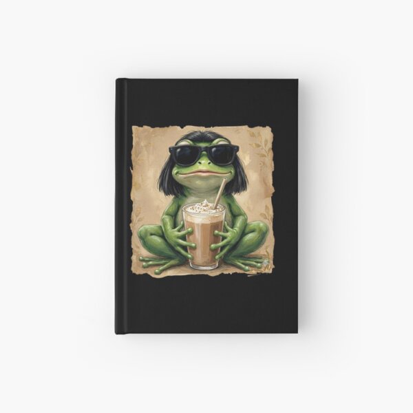 Item preview, Cool Frog With Bob Haircut designed and sold by LunaMagicStudio.