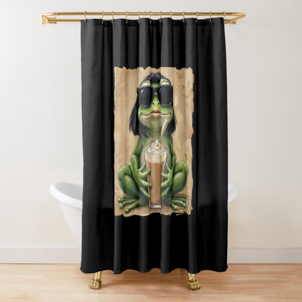 Item preview, Cool Frog With Bob Haircut designed and sold by LunaMagicStudio.