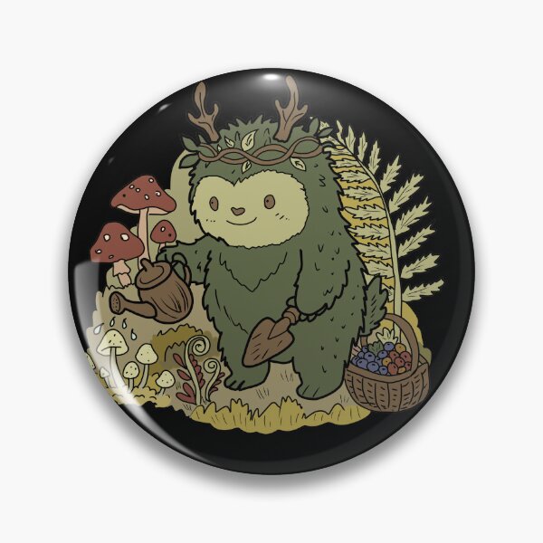 Item preview, Forest Creature Gardening Mushroom Illustration designed and sold by LeshanArt.