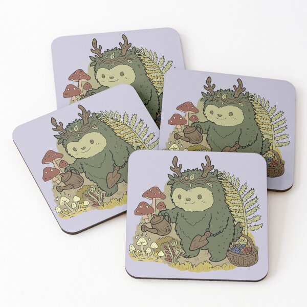 Item preview, Forest Creature Gardening Mushroom Illustration designed and sold by LeshanArt.