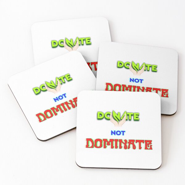 Item preview, Donate not Dominate Typography T-shirt designed and sold by T2T-ees.
