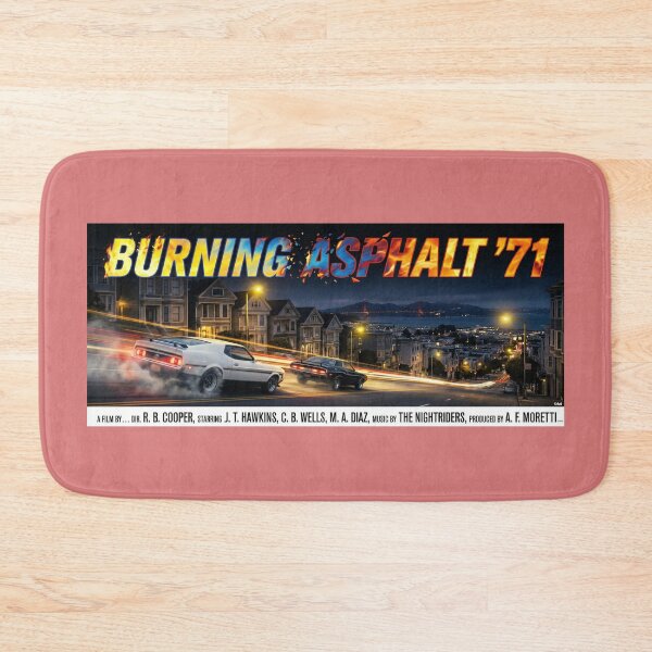 Item preview, ROAD MOVIE POSTER BURNING ASPHALT 71   1971 designed and sold by VERYOLDROAD BY AXTON BROWNING .