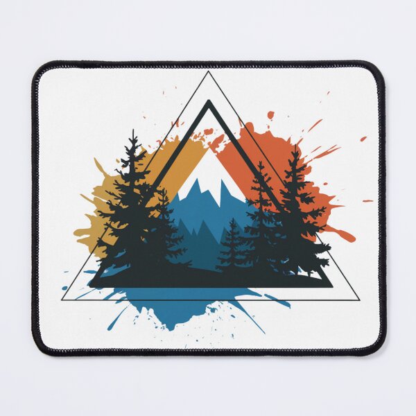 Item preview, Geometric Mountain Landscape Illustration designed and sold by Gabe1983.
