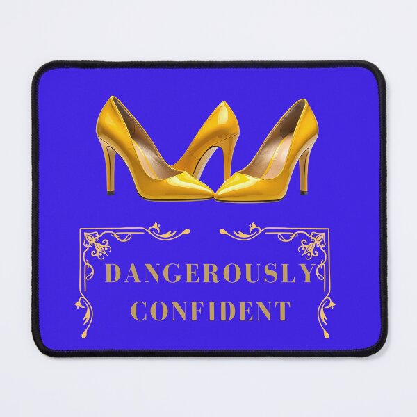 Item preview, Dangerously Confident Gold Heels Fashion Art designed and sold by CrownINDesign.