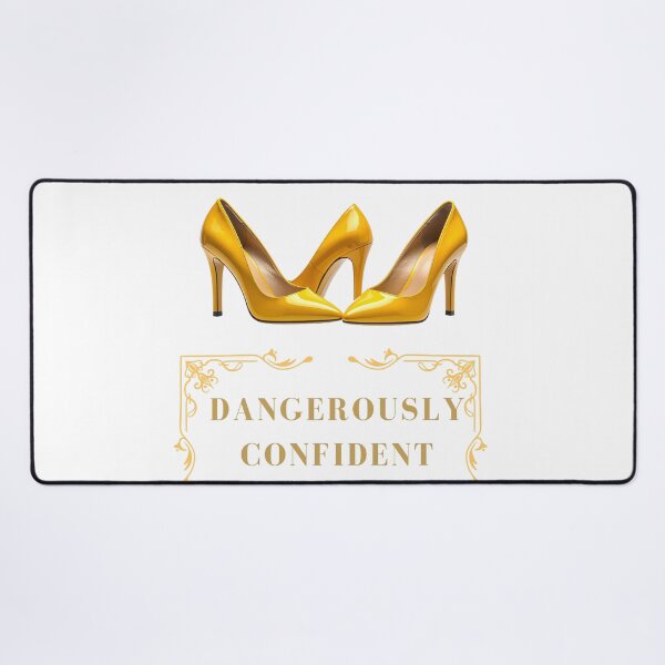Item preview, Dangerously Confident Gold Heels Fashion Art designed and sold by CrownINDesign.