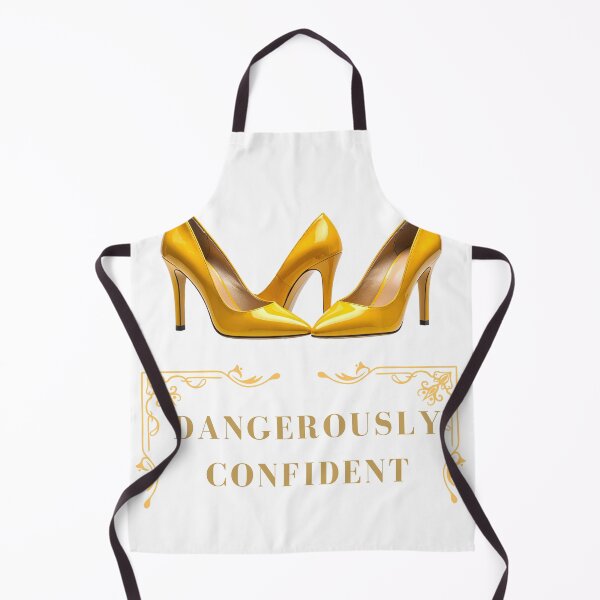 Item preview, Dangerously Confident Gold Heels Fashion Art designed and sold by CrownINDesign.