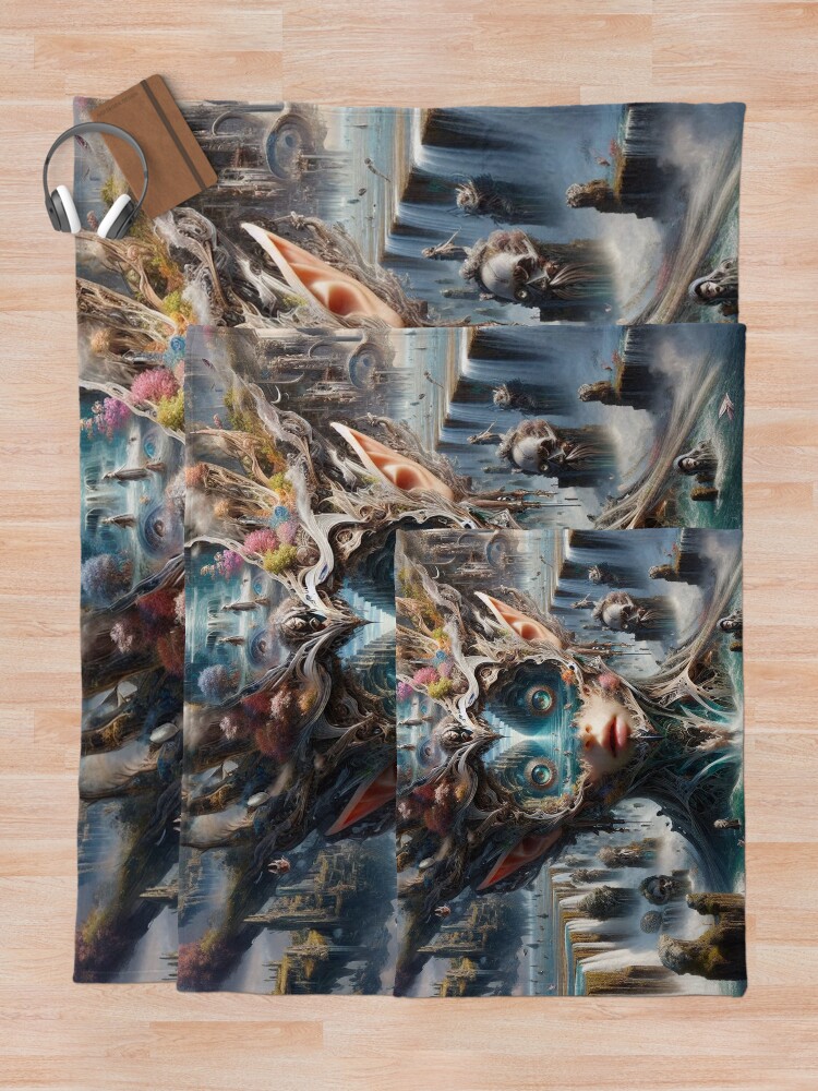 Thumbnail 5 of 6, Throw Blanket, Abstract designed and sold by RaF71PrO.