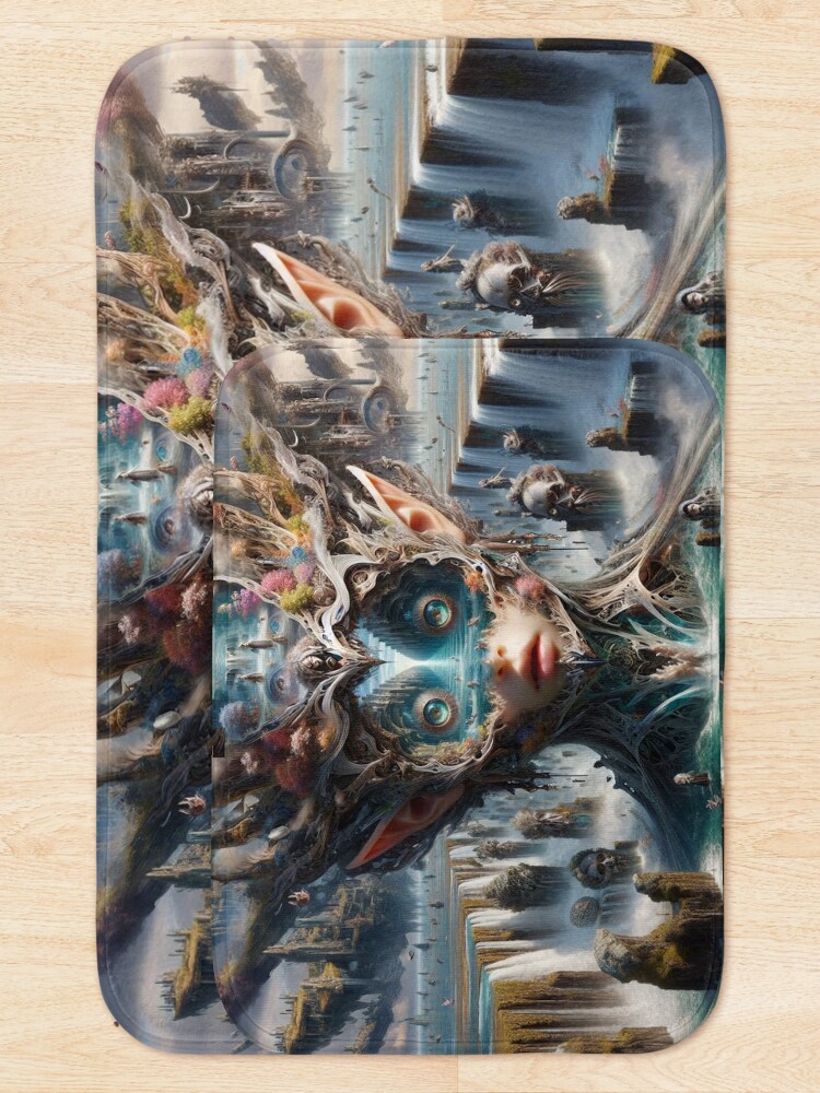 Thumbnail 5 of 6, Bath Mat, Abstract designed and sold by RaF71PrO.