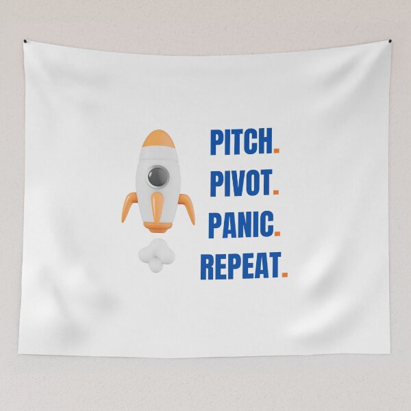 Item preview, Pitch Pivot Panic Repeat | Startup Founder Humor Shirt designed and sold by adysart81.