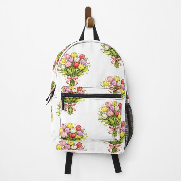 Item preview, Colorful Tulip Bouquet Sticker PNG | Spring Flower Bouquet | Botanical Tulip Art designed and sold by Ishratparween11.