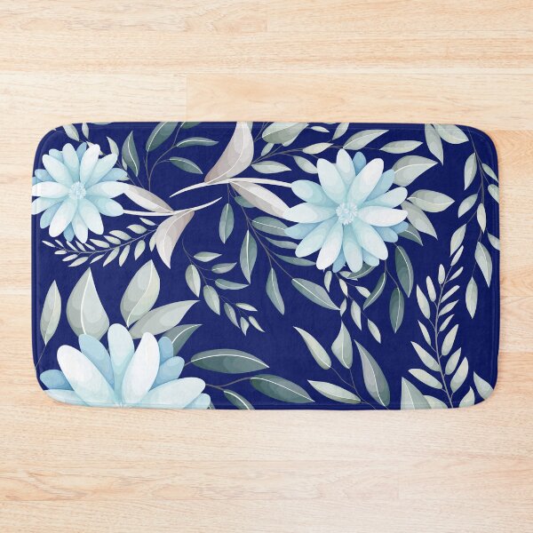 Item preview, Elegant Dusty Blue Floral Pattern - Soft Watercolor Eucalyptus Botanicals designed and sold by abdallatigle.