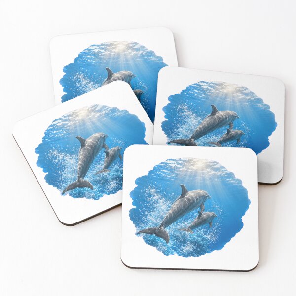Item preview, Underwater Mother And Baby Dolphins designed and sold by Passionread.