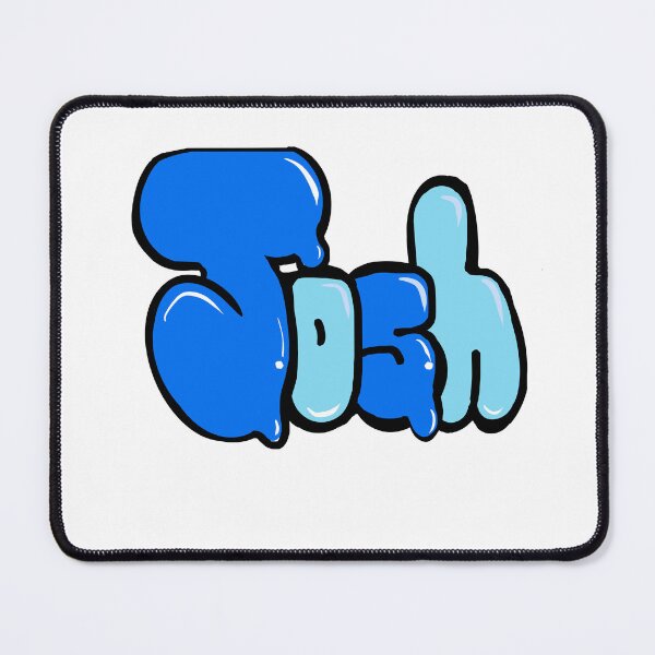 Item preview, Josh name in blue graffiti typography Top 10 best personalized gifts for boys and men named Joshua designed and sold by Artonmytee.