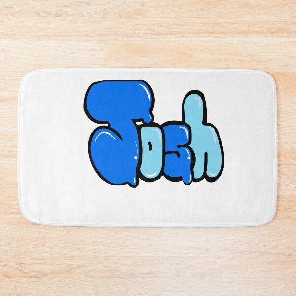 Item preview, Josh name in blue graffiti typography Top 10 best personalized gifts for boys and men named Joshua designed and sold by Artonmytee.